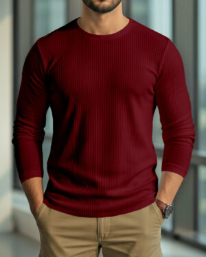 Premium 2/2 Rib Knitted Cotton Thermal T-shirt
