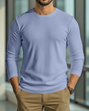 Premium 2/2 Rib Knitted Cotton Thermal T-shirt