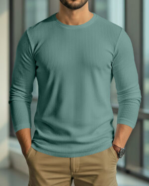 Premium 2/2 Rib Knitted Cotton Thermal T-shirt