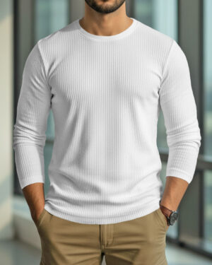 Premium 2/2 Rib Knitted Cotton Thermal T-shirt