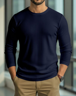 Premium 2/2 Rib Knitted Cotton Thermal T-shirt
