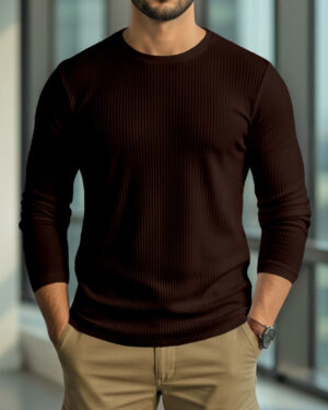 Premium 2/2 Rib Knitted Cotton Thermal T-shirt