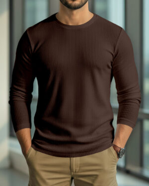Premium 2/2 Rib Knitted Cotton Thermal T-shirt