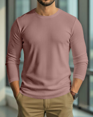 Premium 2/2 Rib Knitted Cotton Thermal T-shirt